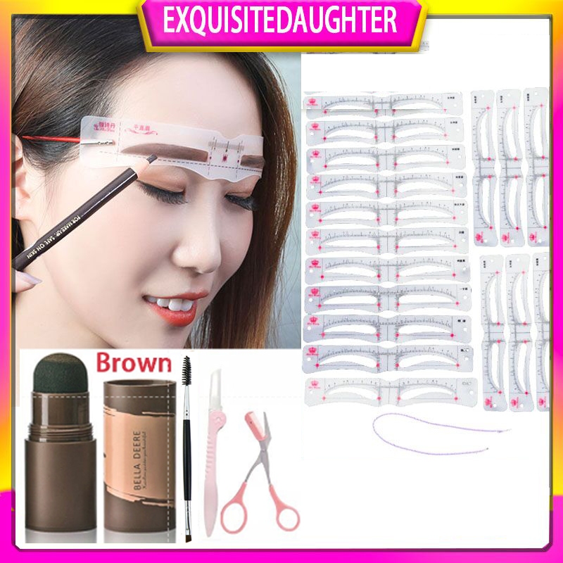 12 Style /set The new onepiece eyebrow stickers 12 types of eyebrow