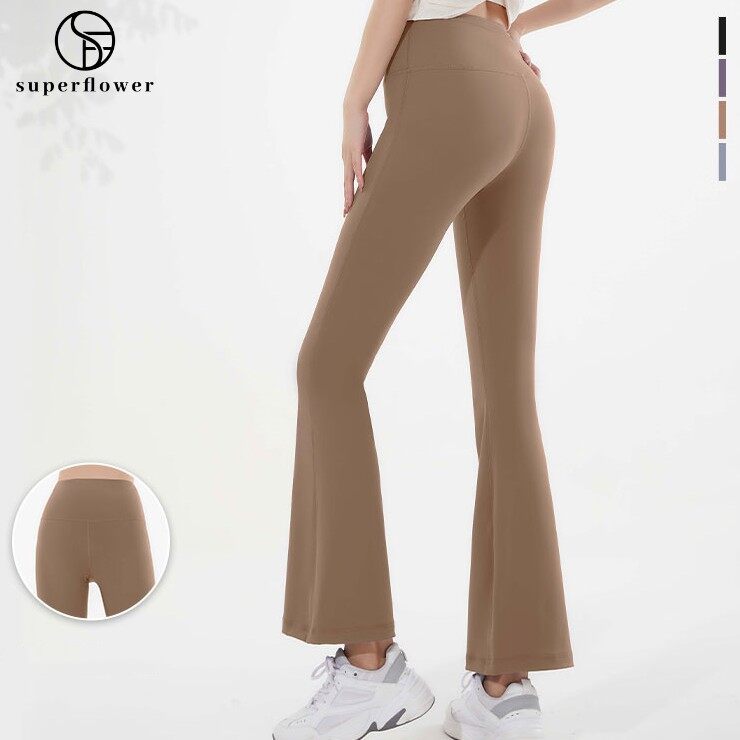 High Waist Yoga Pants Nude Double-sided Sanding Elastic Women