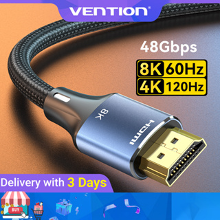 Vention Premium 8K HDMI 2.1 Cables 60Hz HDR10+ eARC 3M Silver