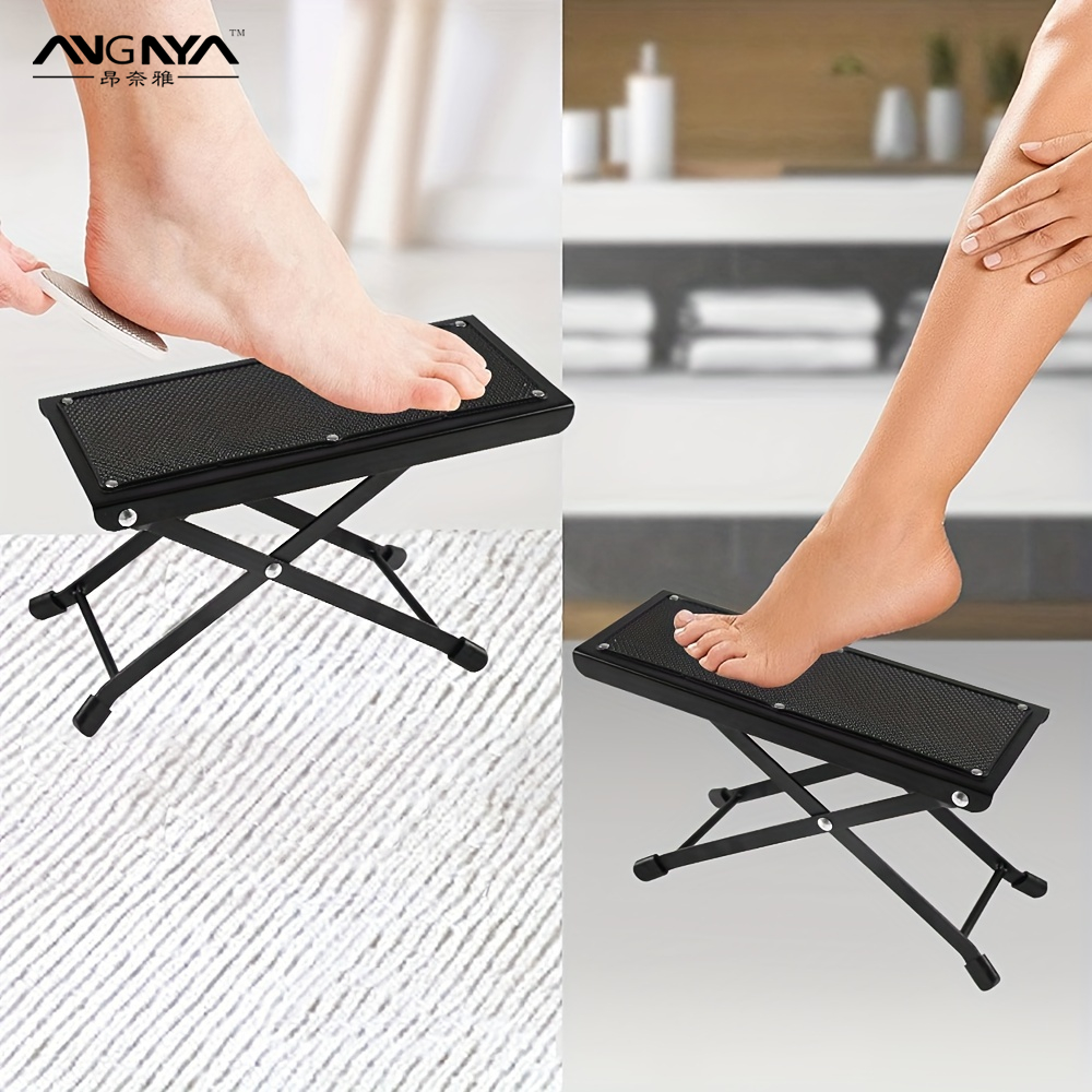 Pedicure Foot Rest, 4 Levels Height Adjustable Foot Rest For Easy At ...