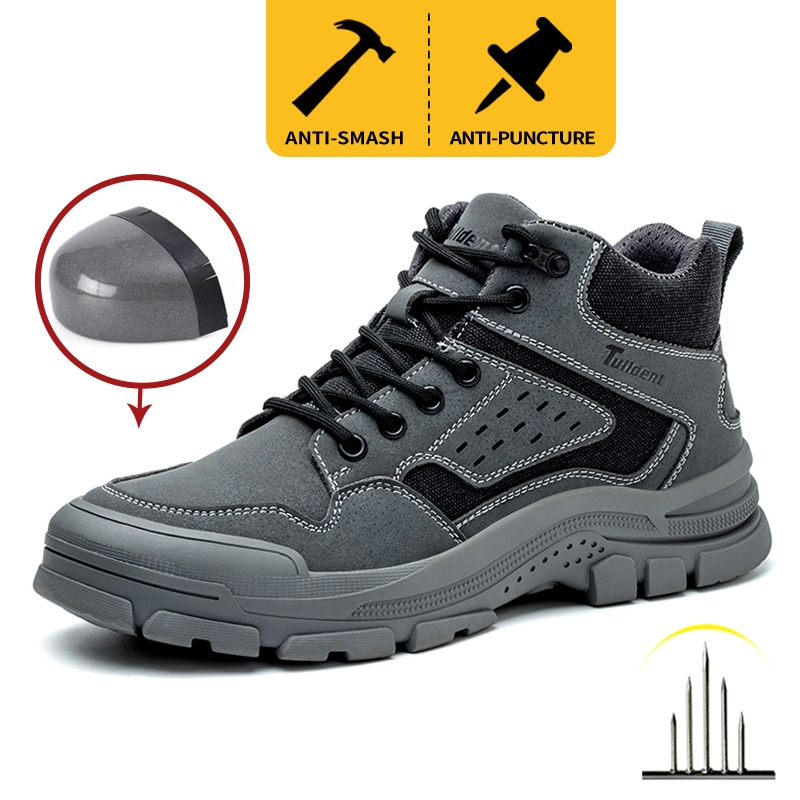 Tulldent Safety Shoes Steel Toe Cap Anti-smashing Anti-piercing ...