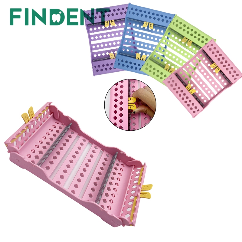 10Holes Disinfection Rack Dental Sterilization Box Instrument Tips