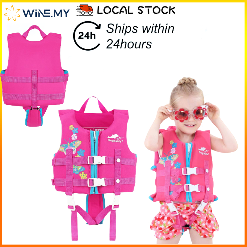 【Selangor Stock】Vine 2-9Years Kids Swim Vest Float Suit Toddler ...