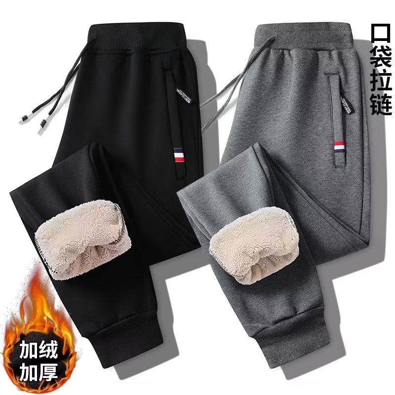 Lambs wool Men's Pants Men Warm Men's Autumn and Winter Cotton jogger Shopee Malaysia