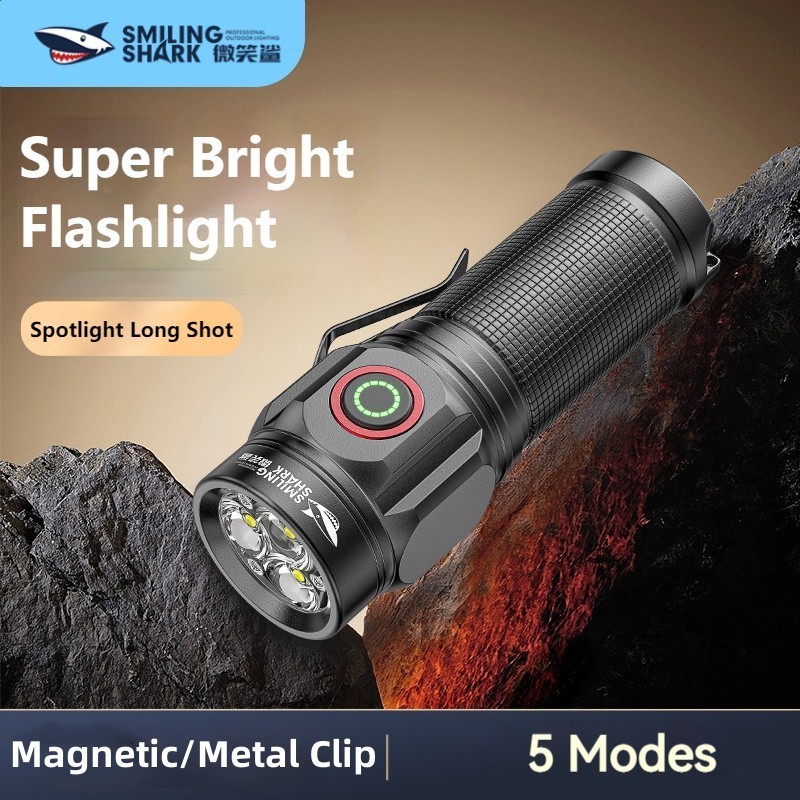 Smiling Shark SD7143 Mini Portable Torch Light 3000LM Flashlight Super