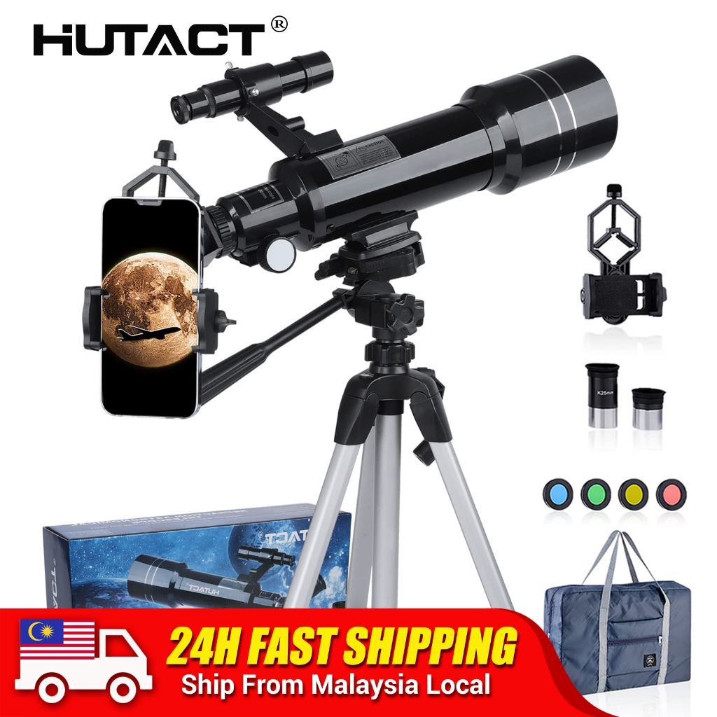 HUTACT Telescope HD 400/70mm Telescope for Kids Adults Refractor ...