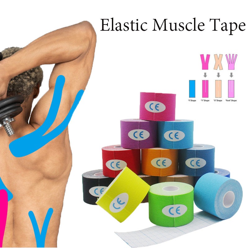1 pc Elastic bandage 5cm X 5m Kinesiology Tape Muscle Sticker Elastic ...