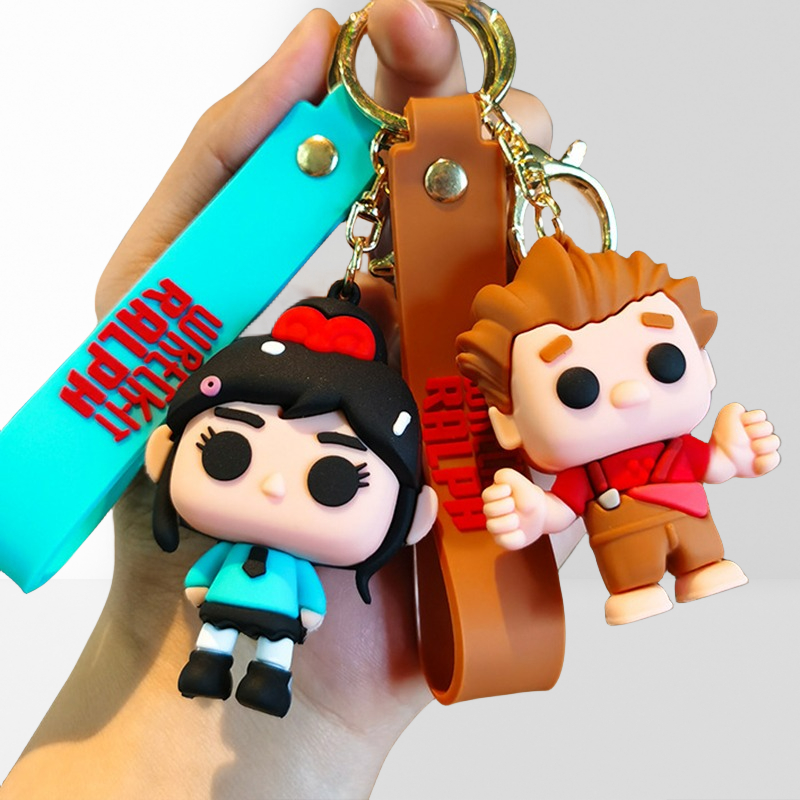 Keychain Invincible Destruction King Ralph Vanellope Doll Pendant Anime ...