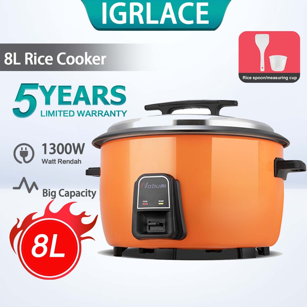 IGRLACE 8L/18L Multifunction Electrical Rice Cooker Warmer Huge Volume ...