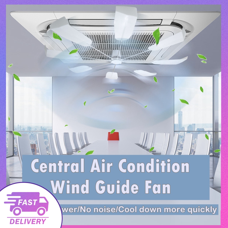 Central Aircond Wind Guide Fan Cassette Aircond Wind Guide Fan 360° Wind Deflector Fast Cooling