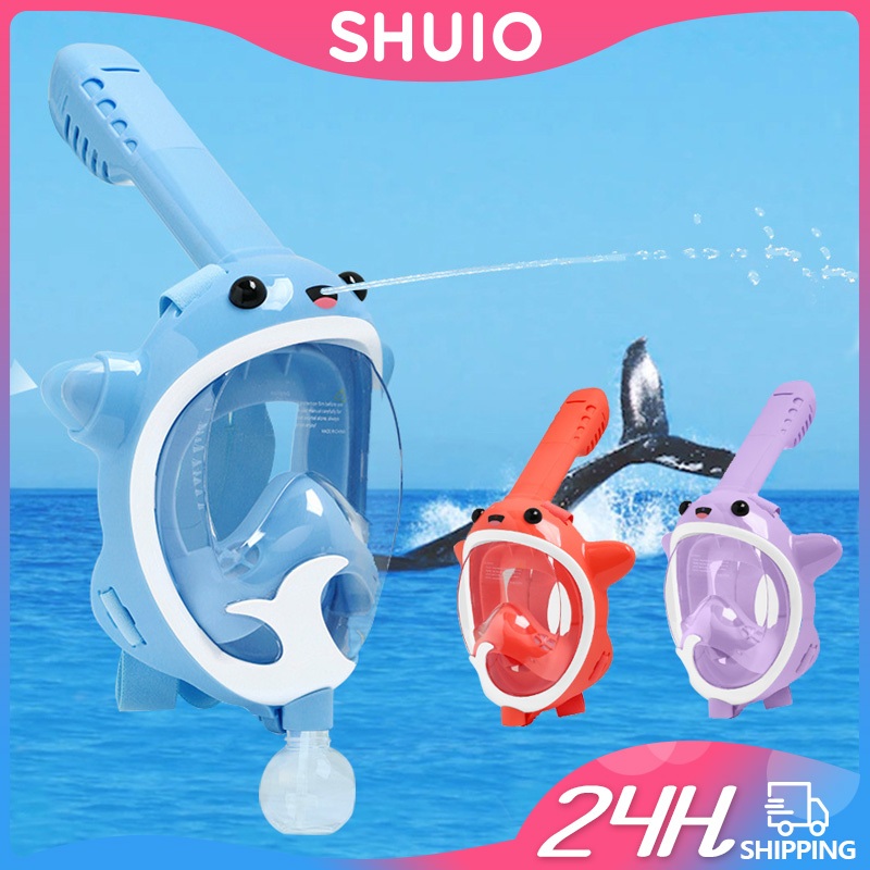 SHUIO Snorkeling Mask Kids Scuba Diving Swimming Full Face Anti Fog ...