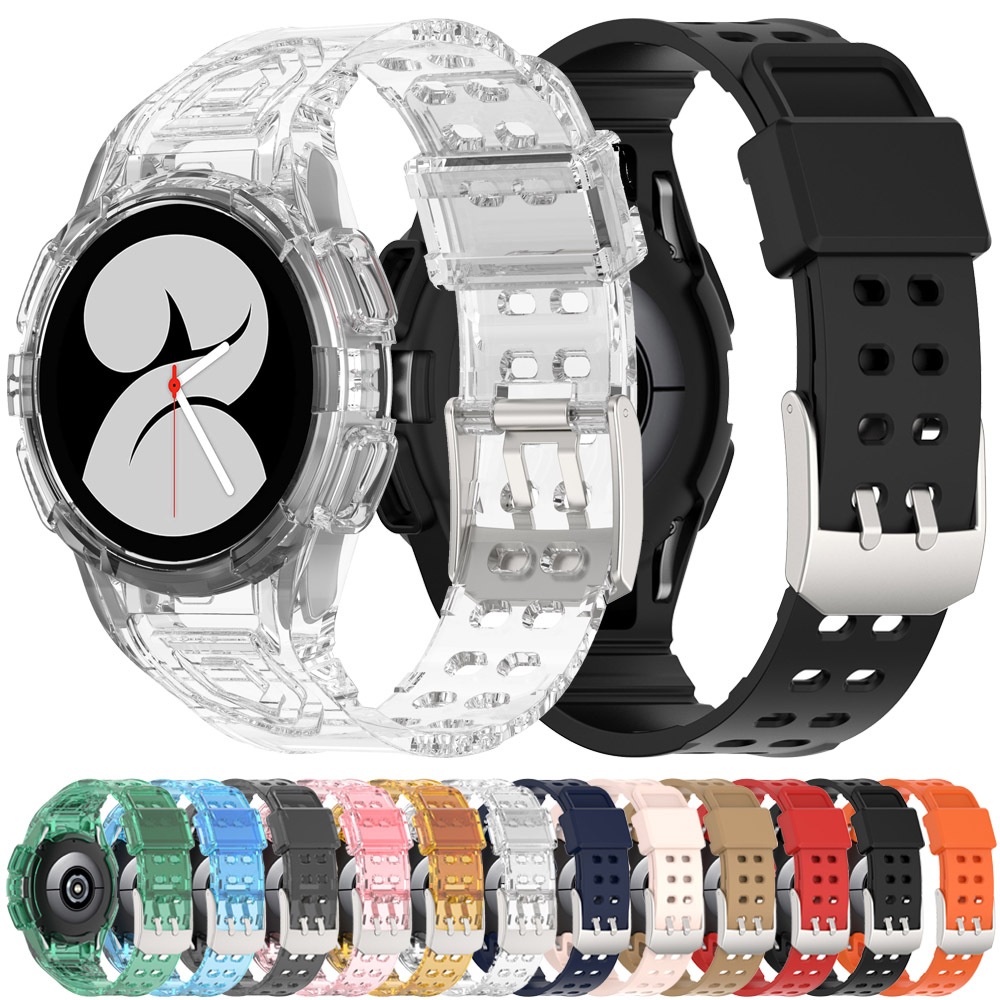 Silicone Strap With Case Replacement Band Bracelet For Galaxy Watch 6 5