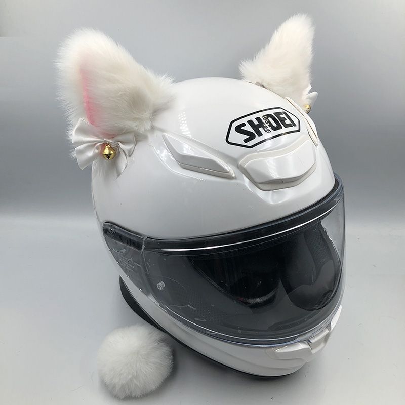 Helmet decoration Cat ears luxury motorcycle electric motorcycle