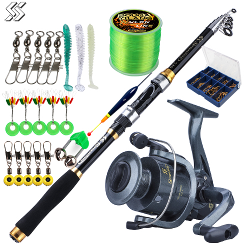 Portable Telescopic Fishing Rod with Spinning Reel - Malaysia