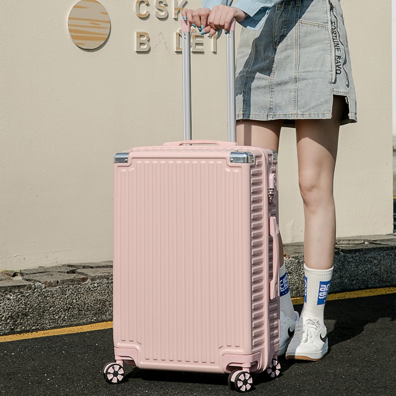 Luggage Trolley Fashion Travel Bag 20/24/28 Inch PC Material Password ...