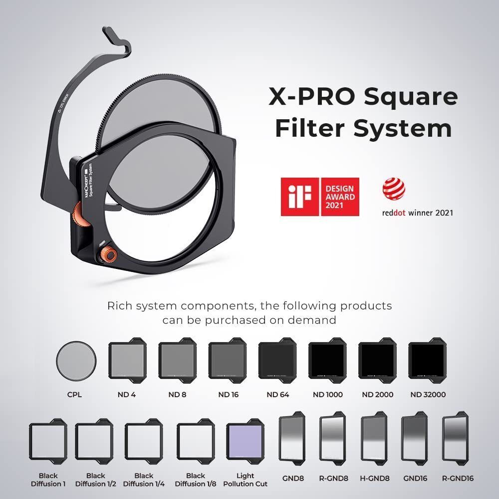 K&F Concept X-PRO Square Filters + Protective Frame 100*100mm 100*150mm ...