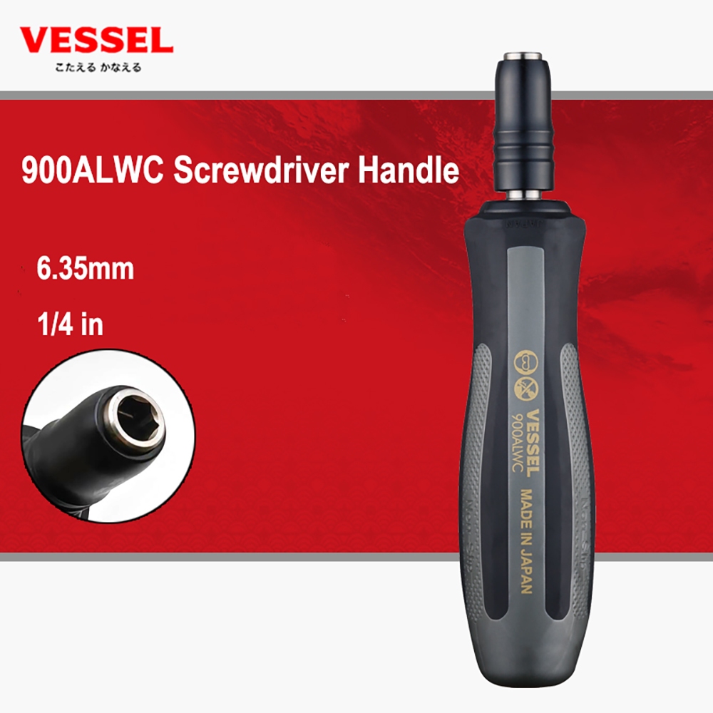 VESSEL 900ALWC 6.35mm HEX Locking Socket Screwdriver Handle Shopee