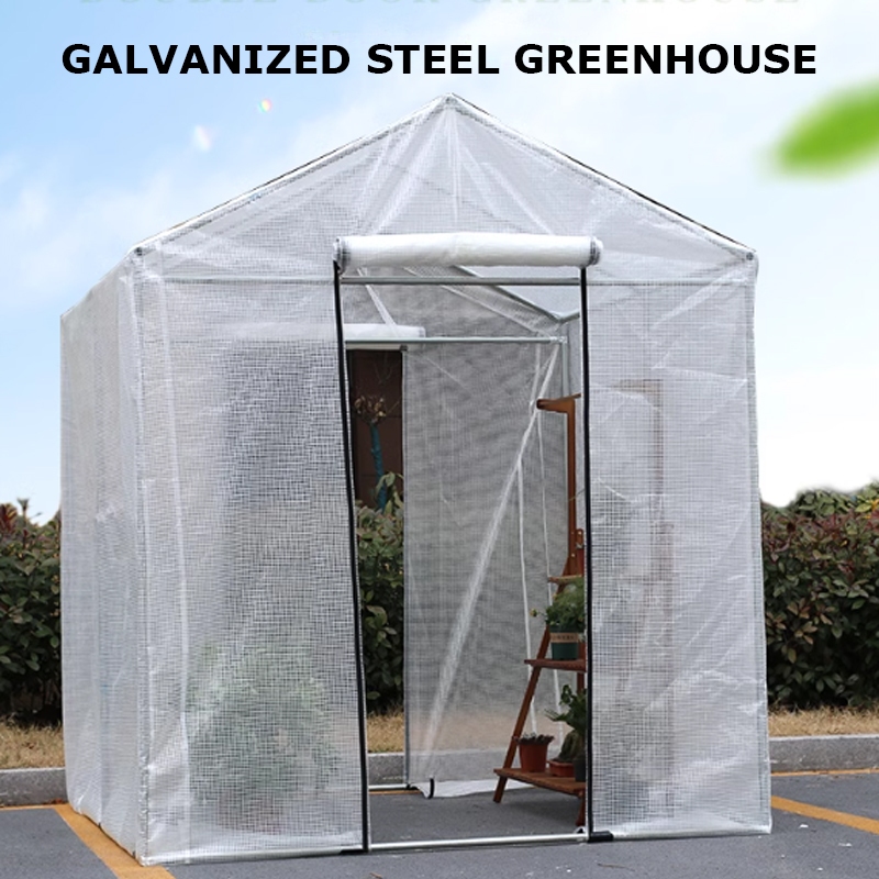 Litgrow Flower Waterproof Sunscreen Plant Steel Tube Greenhouse with PE
