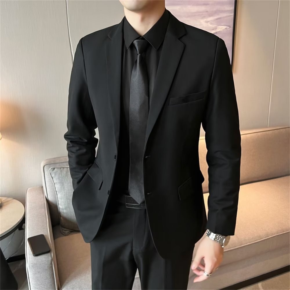 Men Suit Korean Version Formal Dress Dress Slim fit Handsome Wear Comfortable Casual Professional Jacket X0739 Shopee Malaysia