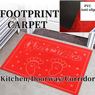 1pc Footprint Design Anti-slip Door Mat Bath Rug Soft Washable Indoor  Doormat Entryway Door Mat for Front Door, Back Door, Entry, Muddy Wet Shoes