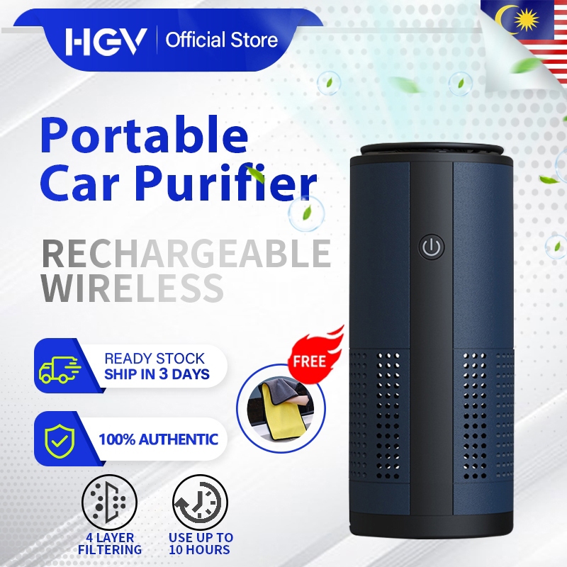 Portable Wireless Mini Car Air Purifier Hight Effective Air Hepa Filter