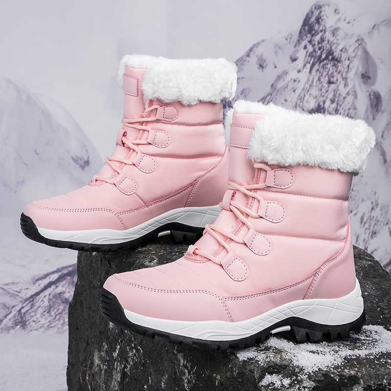 Ready Stock 35-43 Ladies Snow Boots Cotton Shoes Hokkaido Ski