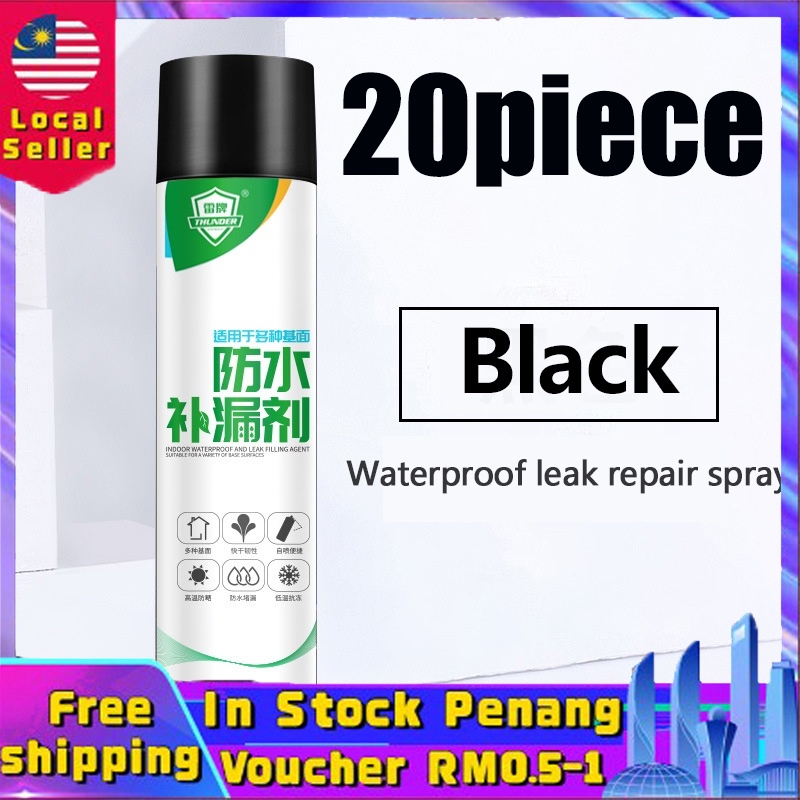 20pcs 1200ml Leak Sealer Spray Waterproof Seal Repair Spray For Roof Wall Crack Pipe Leakage 2403