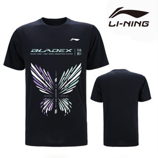 Li Ning Shirt 2023 New Badminton Clothes Men Women Quick Drying Short  sleeved Sports Top T-shirt Table Tennis Shirt Tennis Badminton tshirt Badminton  Shirt Women Badminton Shirt Me