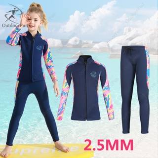 Waterproof Neoprene 3mm Children's Girls Long Sleeve Wetsuit Diving Suit  Swimsuit - China Girls Wetsuit and Diving Suit price