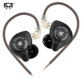 KZ EDX Pro in-Ear Stage Monitor Headphone, Dual Magnetic Dynamic Unit  Earphone, Shock Bass Earbuds with 0.75mm Detachable Cable Comfortable Wired  Headset (No Mic) 