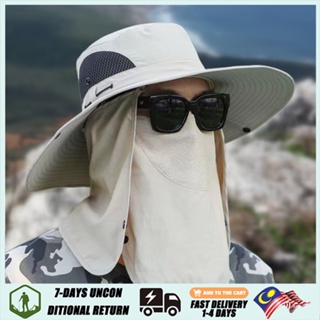 Windproof Sun Hat Hiking Hat Full Face Cover Protection Waterproof Cap  Fishing Camping Hats Topi Memancing Outdoor Bucket Hat UV Resistant  Climbing Hat Folding Sun Hat Removable Mask Fishing Hat Universal Full