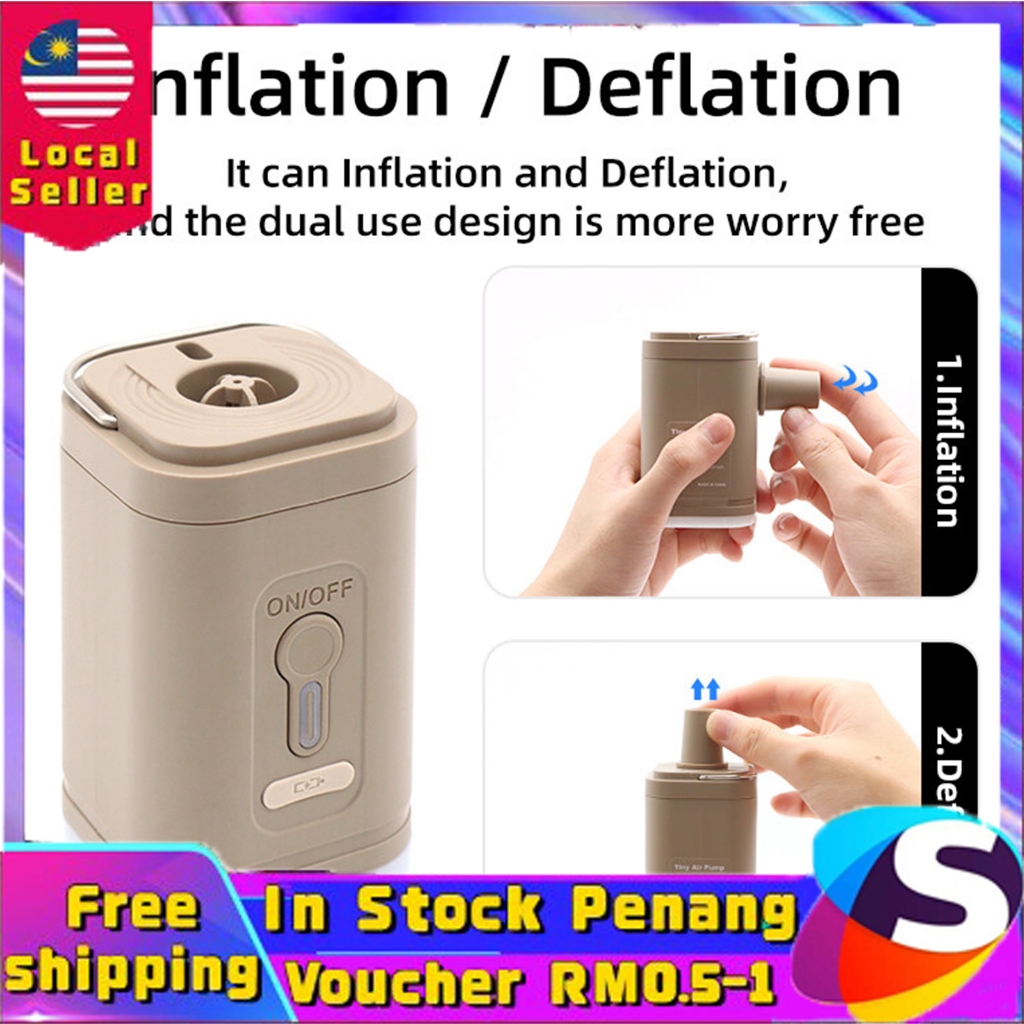 Rechargeable Tiny Portable Mini Electric Air Pump Quick Inflate Deflate