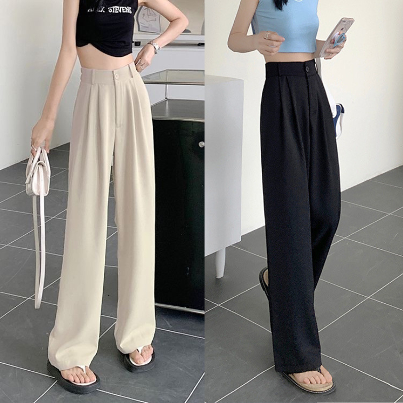 【37-100kg】PINK commuting women pant OL pants women pant in summer women ...