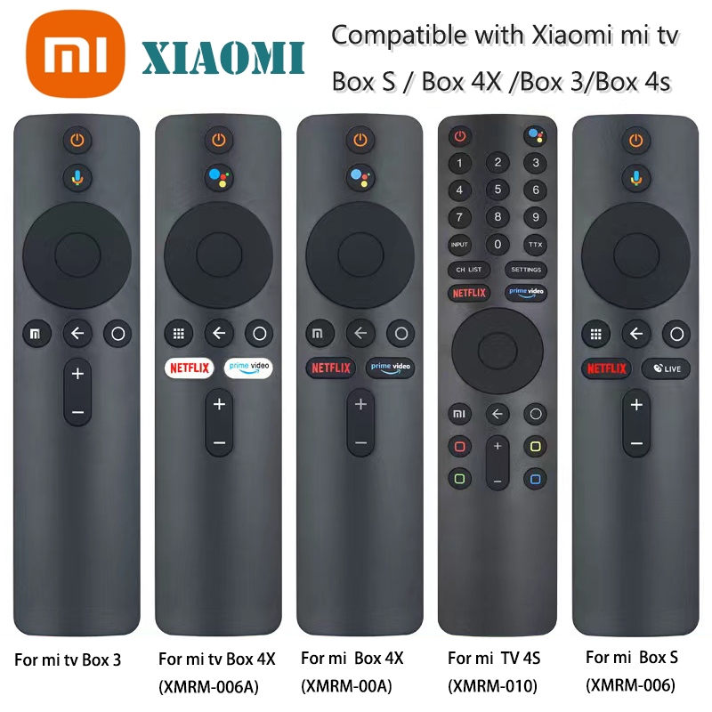 New REMOTE XIAOMI MI TV BOX 4S 4 4A 4C 4X 4K 3 2 1 S STICK MIBOX Remote ...