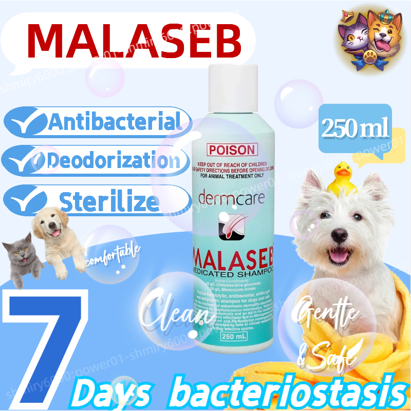 【24h shipping】Malaseb Medicated Shampoo 250ml Suitable for both Dog