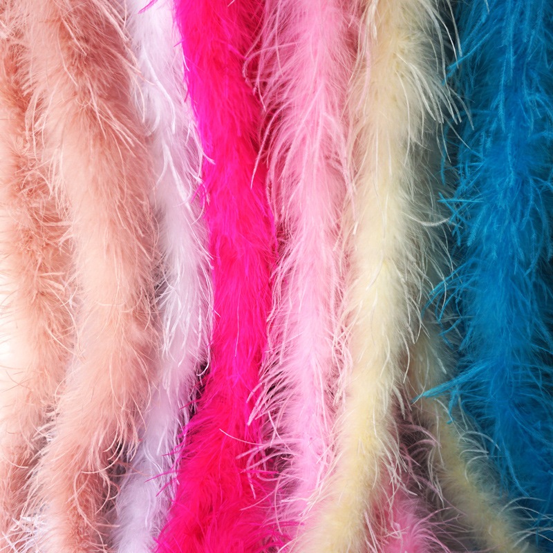 1.8Meters/Pcs Colorful Ostrich Feather Boa Wedding Decoration Dance ...