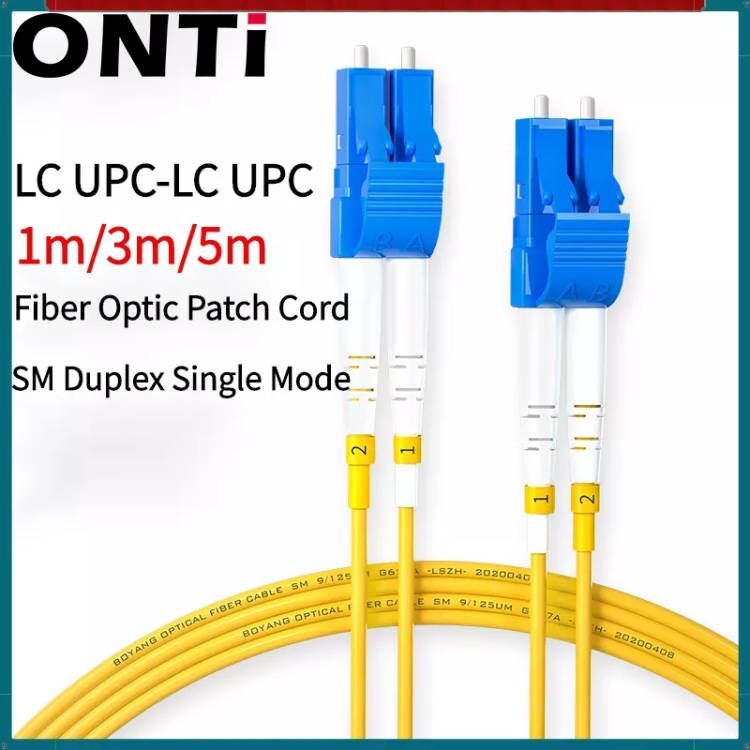 Fiber Optic Patch Cord LC to LC Singlemode Duplex Extension Fiber Optic ...