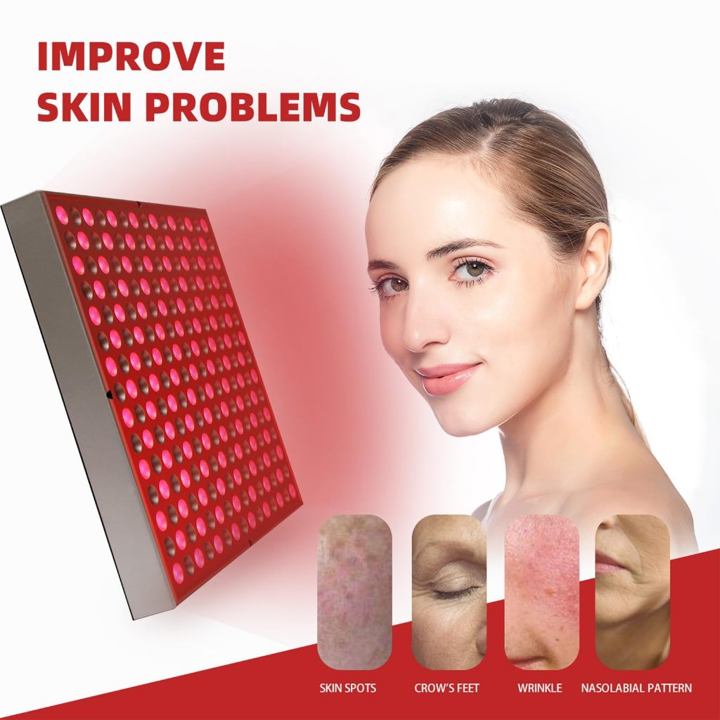 Red-Light-Therapy-Device - 45W LED Panel Deep 660nm and Near-Infrared ...