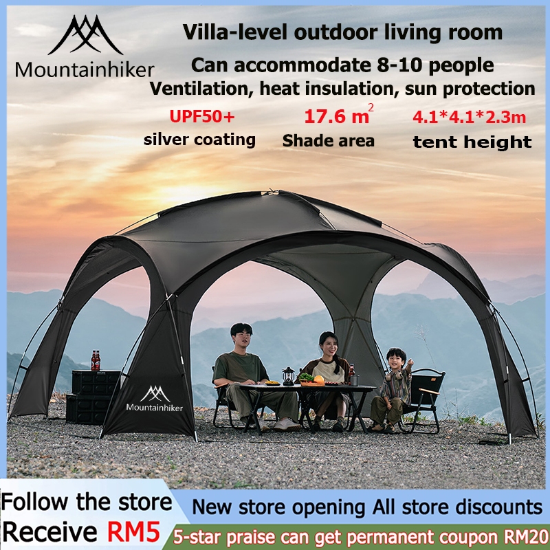 MOUNTAINHIKER Portable Outdoor Tent Shelter Dome Tent With Door Cloth