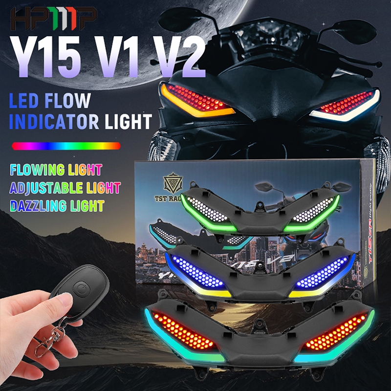 Y15ZR V1 V2 RGB PILOT PARKLIGHT LAMPU LED REMOTE CONTROL WITH RUNNING