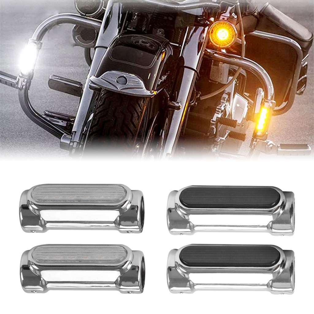1 Pair Motorcycle Highway Bar Switchback Driving Turn Signal Light LED ...