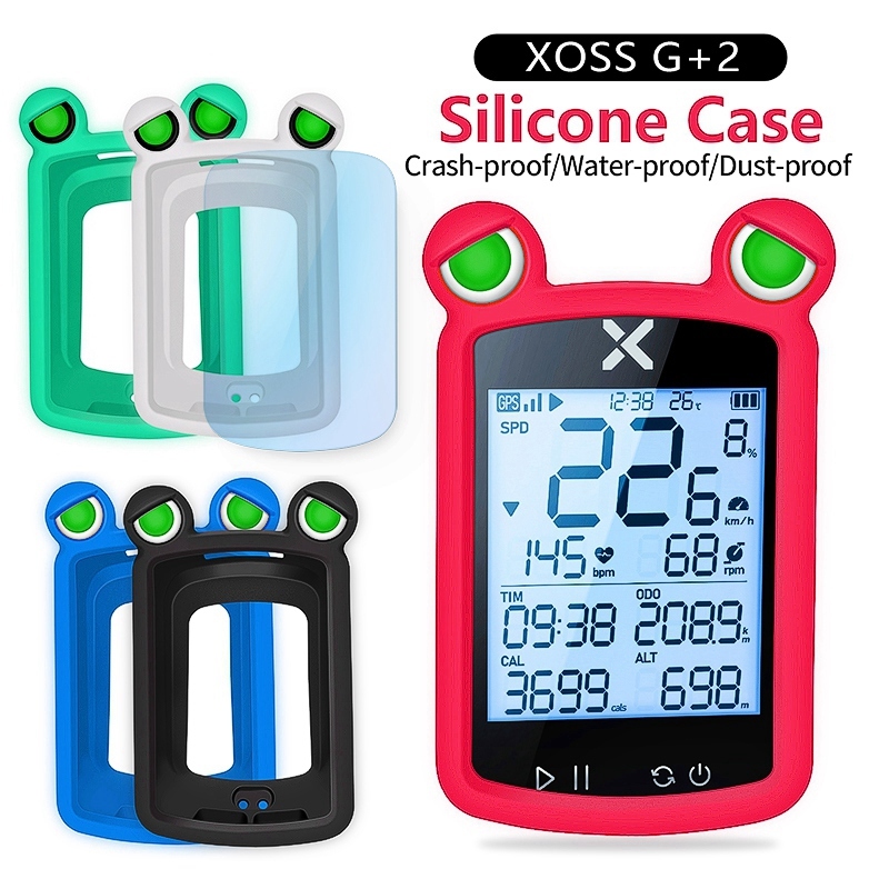 Xoss G2 G2 Plus Bike Computer Silicone Cover Gps Speedometer Frogs Eye Generic Protective