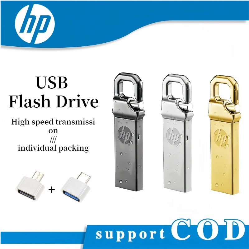 HP USB Flash Drive 2TB Metal High Speed Pendrive USB3.0 Flash Drive for