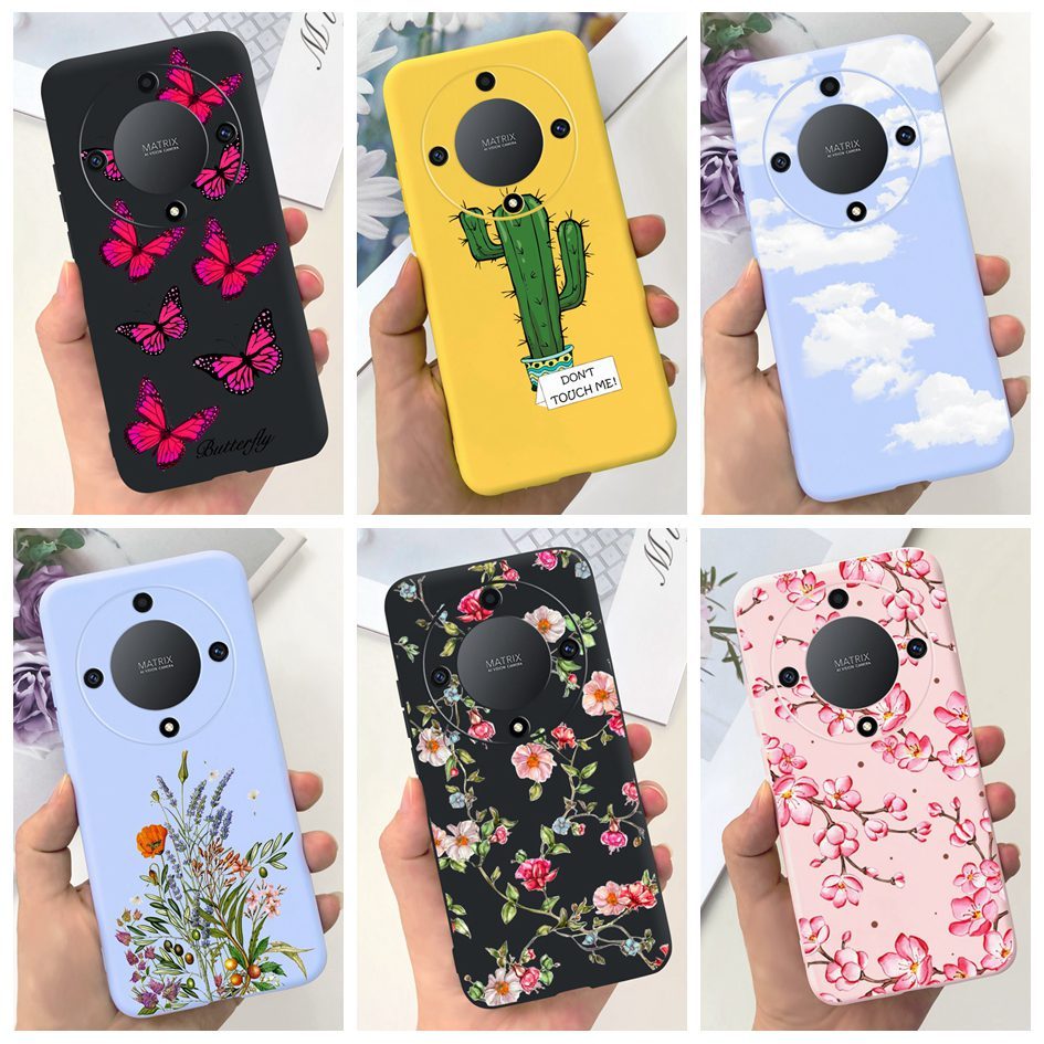 For Honor X9b X9a 5g 2023 Case Rmo Nx1 Cover Fashion Flower Butterfly