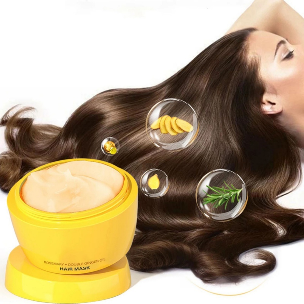 Turmeric Rosemary Hair Mask Moisturizing Hydrating Strengthening Repair Antidandruff Hair Mask
