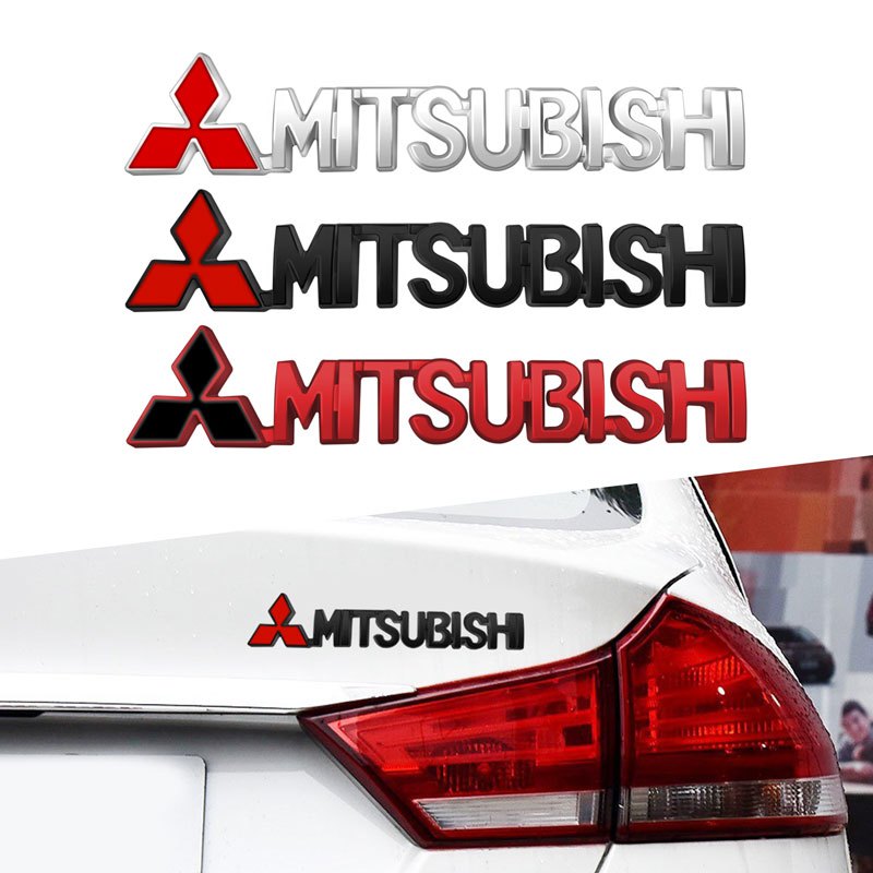 D Metal Stickers Auto Side Trunk Badge Emblem For Mitsubishi Pajero Outlander Xl L Jinxuan