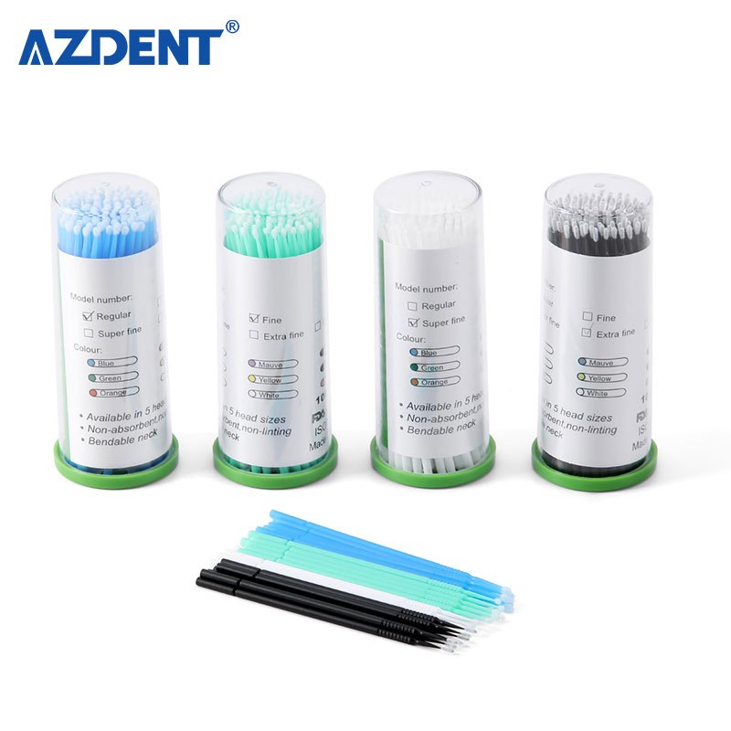 Dental Microbrush Disposable Applicators Tips Micro Brush Cleaning