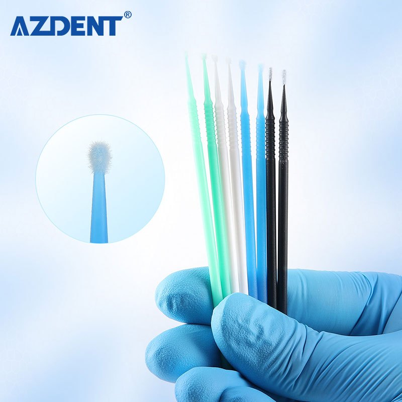 Dental Microbrush Disposable Applicators Tips Micro Brush Cleaning