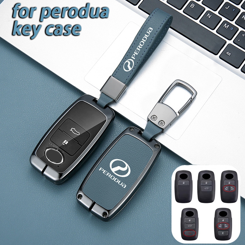 Perodua Ativa Myvi Alza Veloz Car Key Cover Case Casing Sarung Kunci Kereta Premium