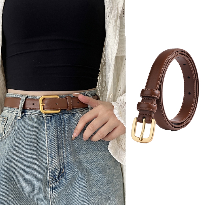 Retro Belt Simple And Versatile Thin Belt Korean Jeans Belt Women's ...